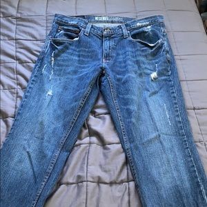 Freeworld messenger skinny stretch distressed jean